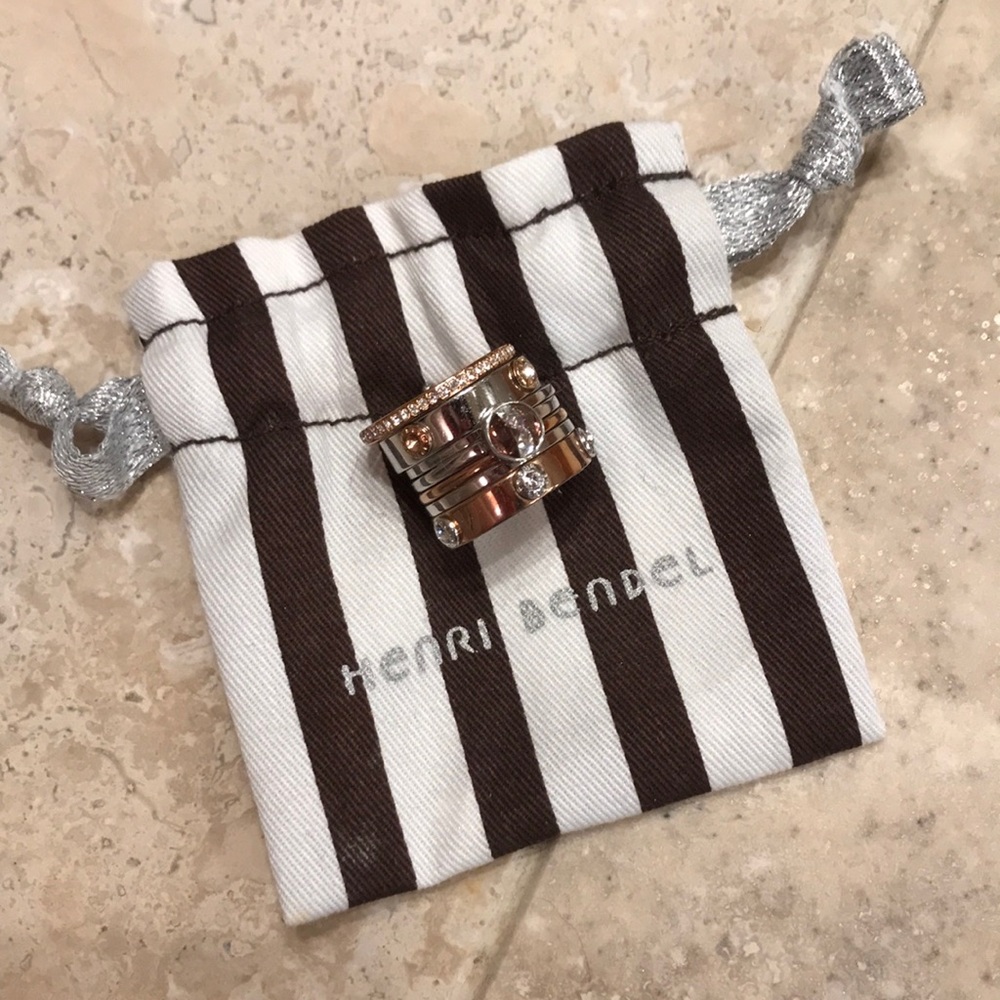Henri Bendel stacking ring EUC